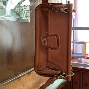 Coach crossbody leather handbag